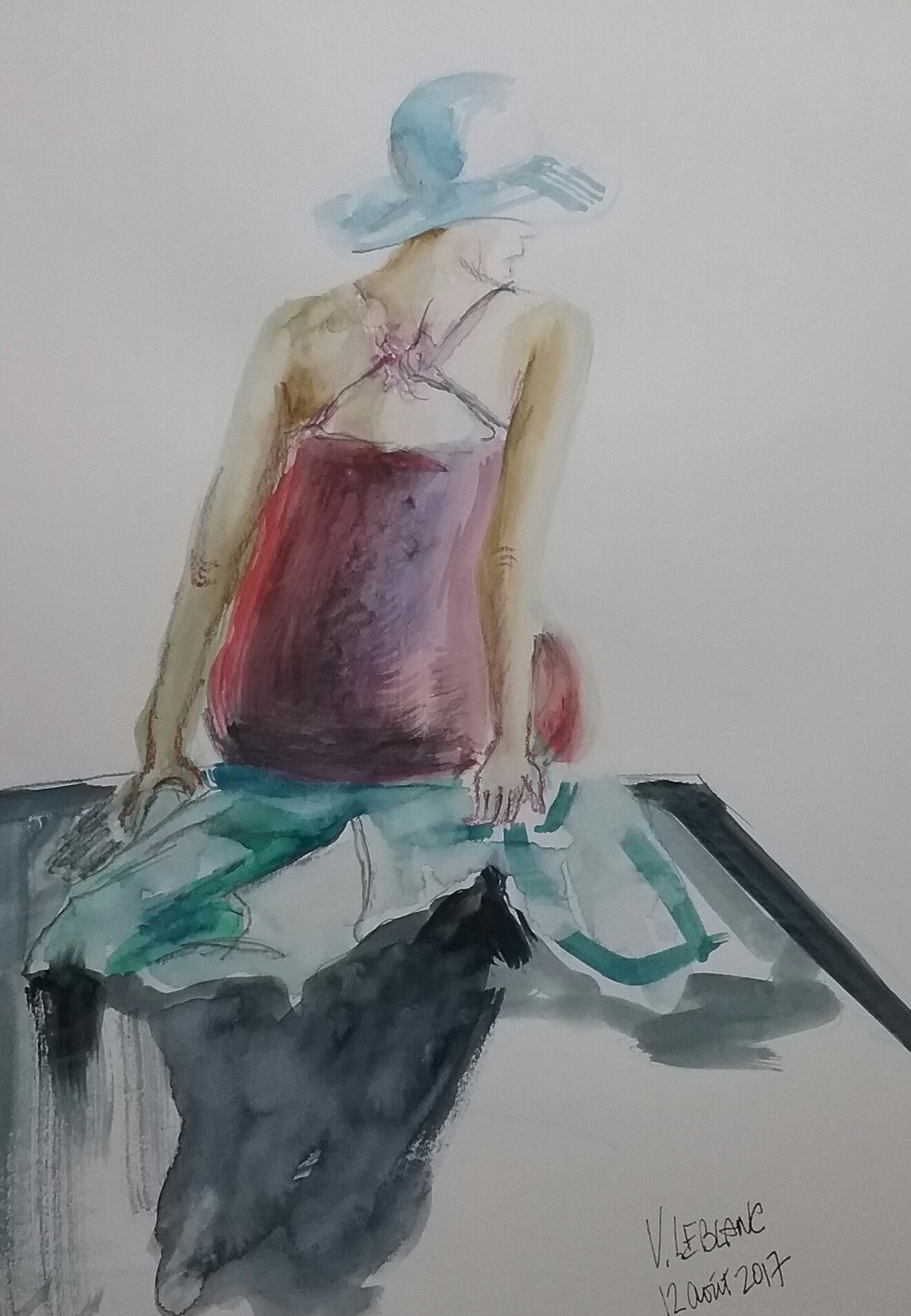 femmededosavecsonchapeau  Art'M Magog